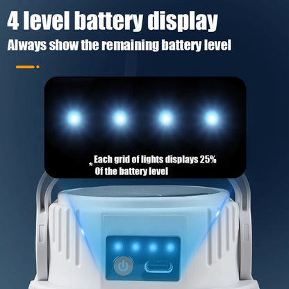 Solar LED Camping Lantern | Portable Hanging Bulb Light for Outdoor &amp; Emergency - SunTweet