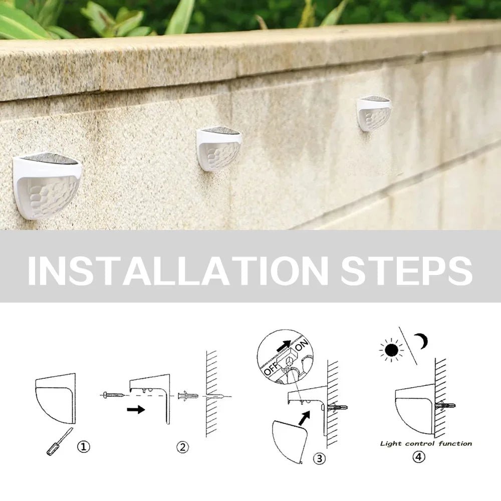 Solar LED Fence Wall Lights - SunTweet