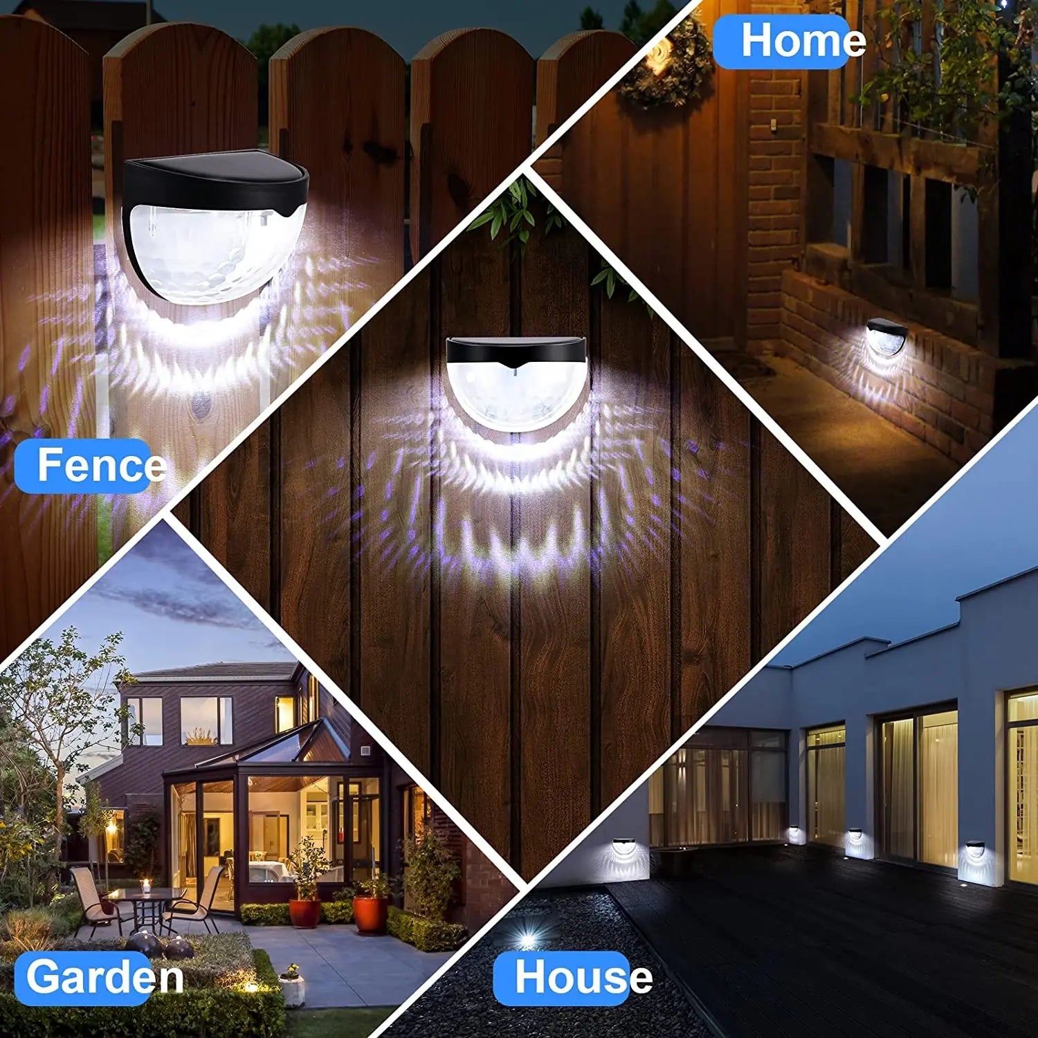 Solar LED Fence Wall Lights - SunTweet
