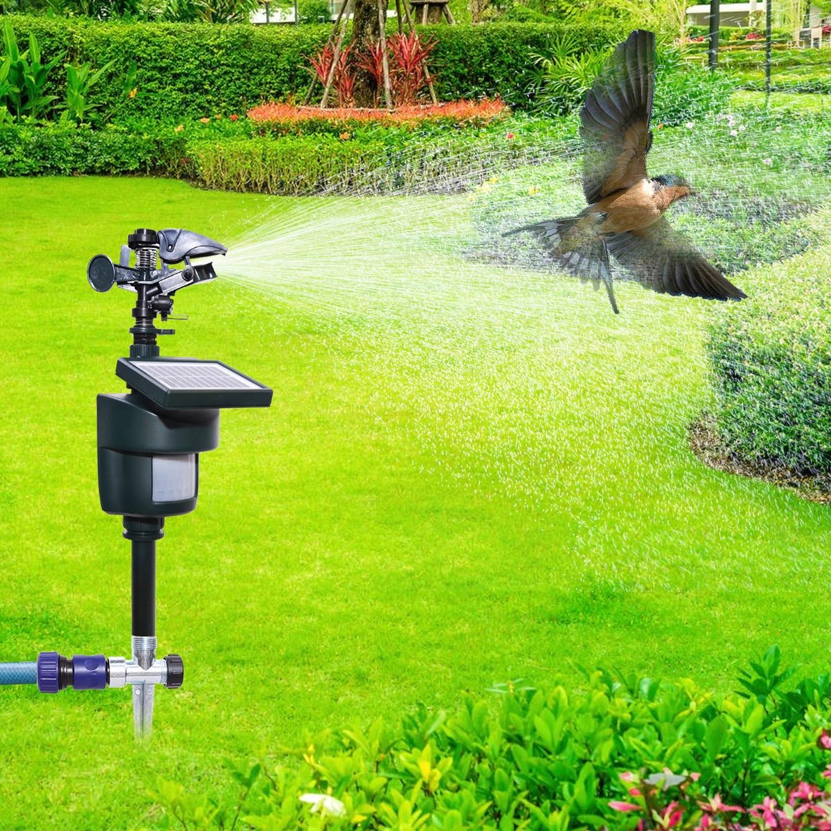 Solar Motion Sensor Sprinkler | Eco - Friendly Animal &amp; Bird Repeller - SunTweet