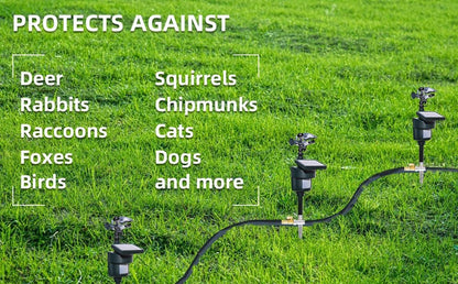 Solar Motion Sensor Sprinkler | Eco - Friendly Animal &amp; Bird Repeller - SunTweet