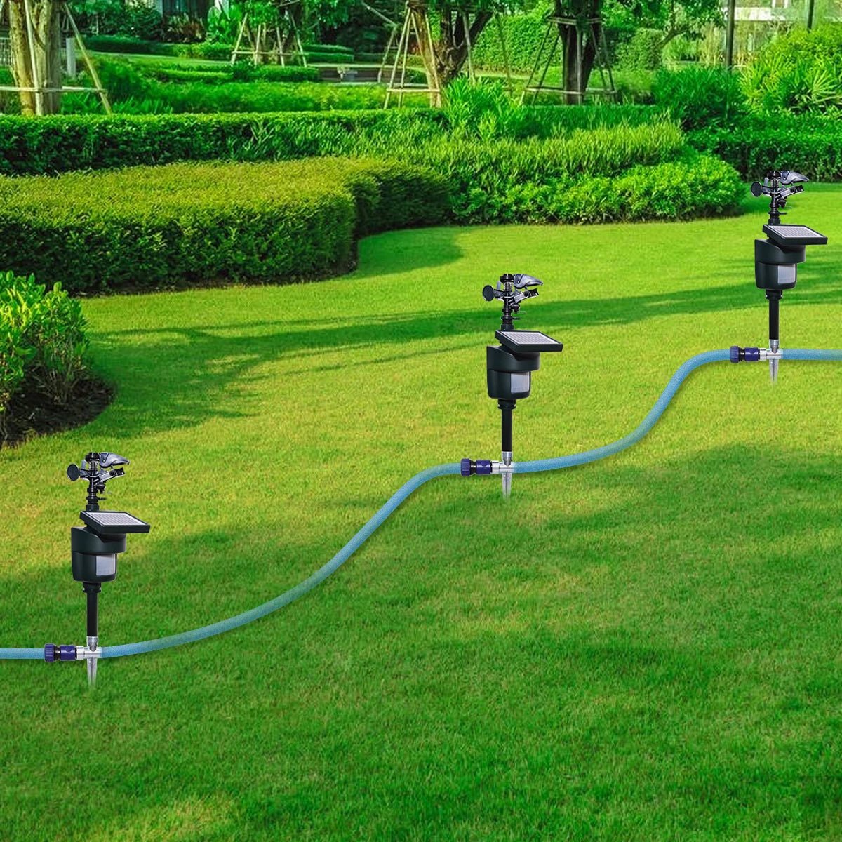 Solar Motion Sensor Sprinkler | Eco - Friendly Animal &amp; Bird Repeller - SunTweet