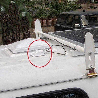 Solar Panel Cable Entry Gland Box, IP68 Single-Hole Roof Mount - SunTweet