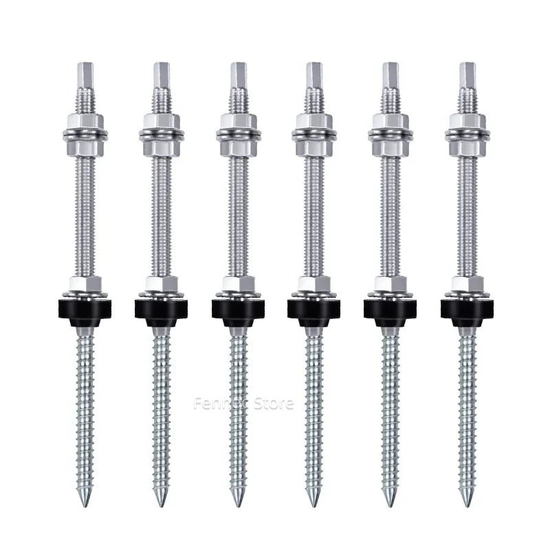 Solar Panel Roof Hanger Bolts, M10 304 Stainless Steel, 4 or 6 Pieces - SunTweet