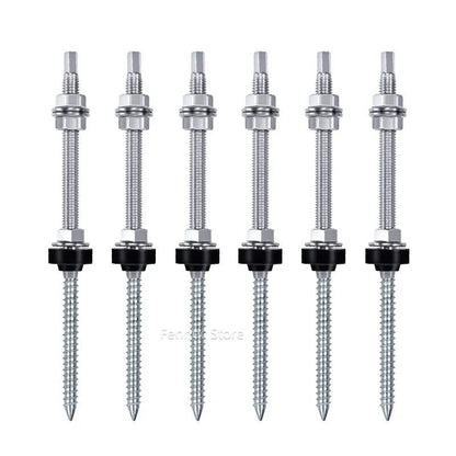 Solar Panel Roof Hanger Bolts, M10 304 Stainless Steel, 4 or 6 Pieces - SunTweet
