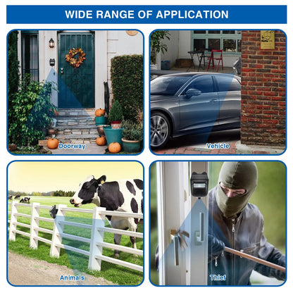 Solar Powered Wireless Driveway Alarm | 600ft Motion Sensor Alert - SunTweet