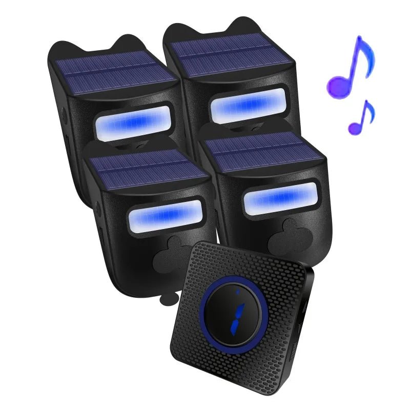 Solar Powered Wireless Driveway Alarm | 600ft Motion Sensor Alert - SunTweet