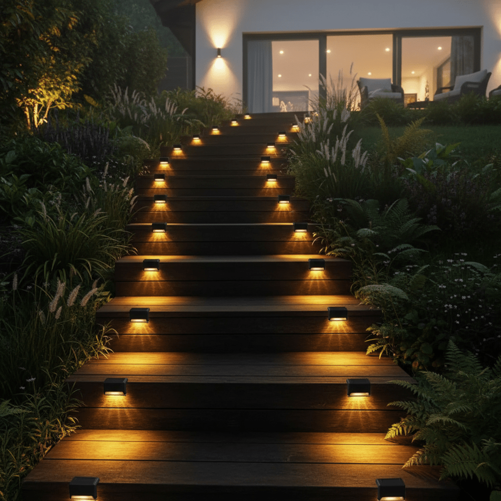 Solar Step Lights Outdoor — Stair &amp; Path Lights - SunTweet