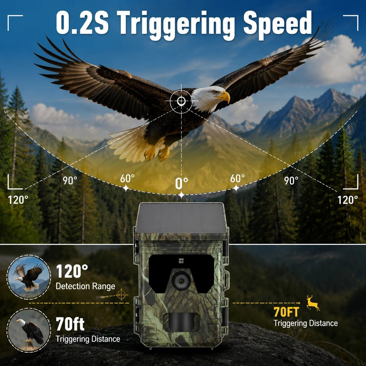 Solar Trail Camera | Motion-Activated Wildlife &amp; Night Vision - SunTweet