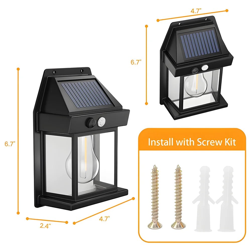 Solar Tungsten Filament Wall Lamp - SunTweet