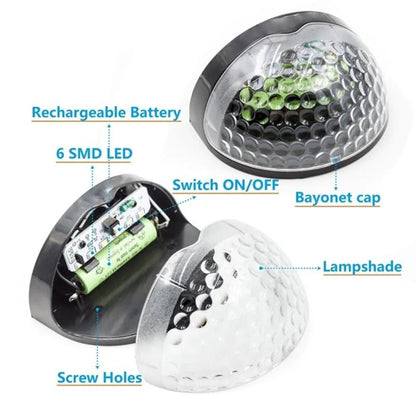 Solar Wall Lamps: 1/2/4/6/8/10 LED Lights - SunTweet