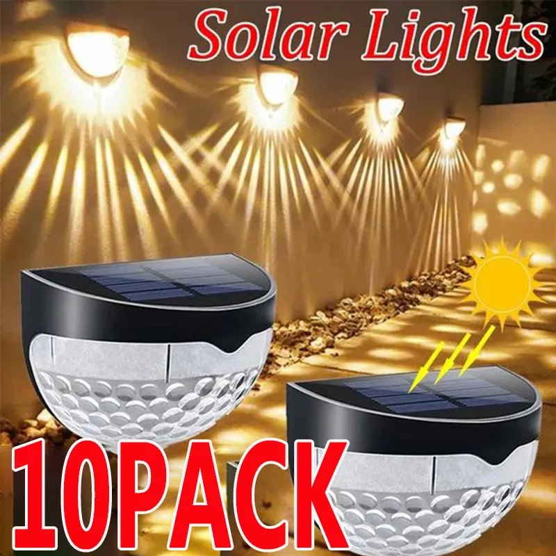 Solar Wall Lamps: 1/2/4/6/8/10 LED Lights - SunTweet