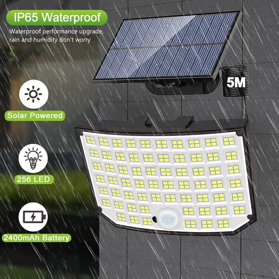 Solar Wall Light 328/348 LED | Super Bright Motion Sensor Outdoor Security Light - SunTweet