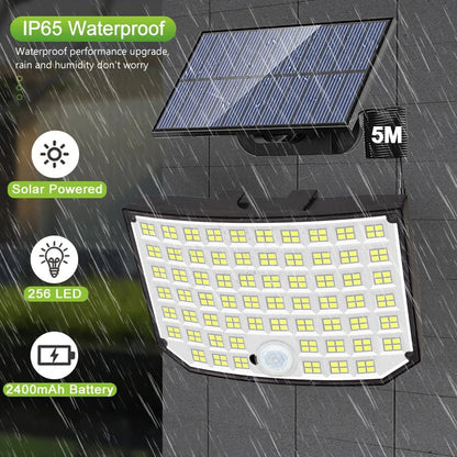 Solar Wall Light 328/348 LED | Super Bright Motion Sensor Outdoor Security Light - SunTweet