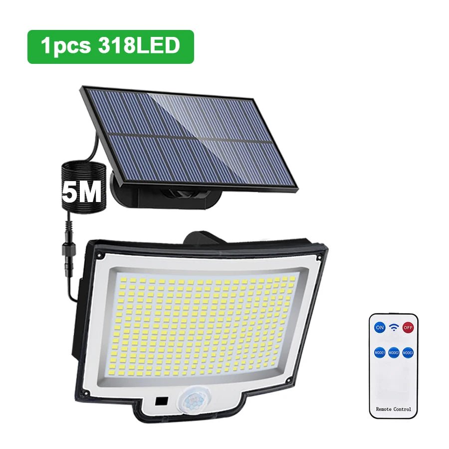 Solar Wall Light 328/348 LED | Super Bright Motion Sensor Outdoor Security Light - SunTweet