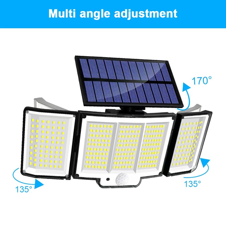 Solar Wall Light 328/348 LED | Super Bright Motion Sensor Outdoor Security Light - SunTweet