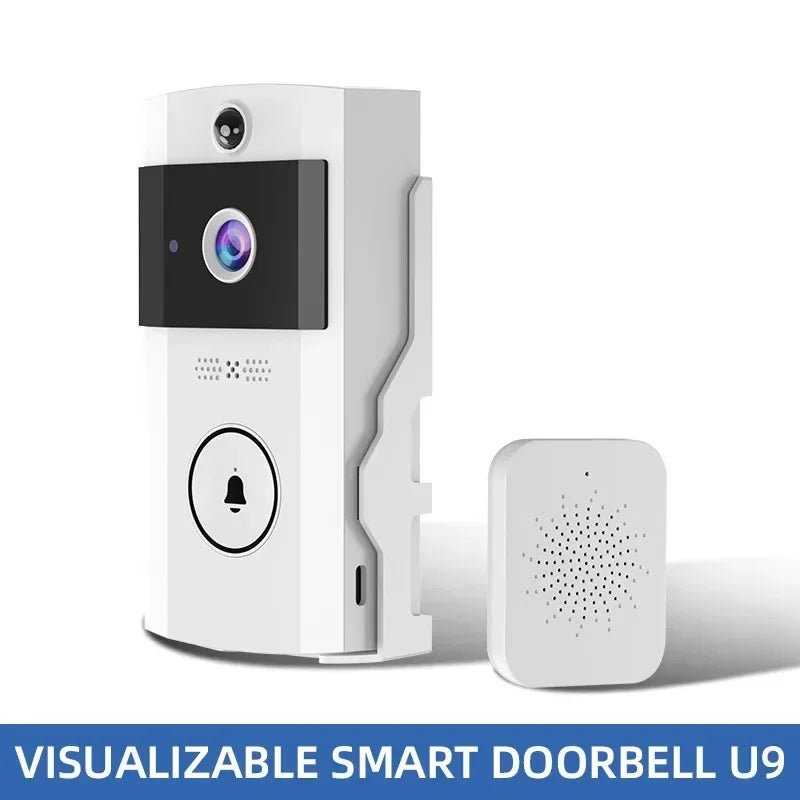 Solar Wireless Video Doorbell | WiFi Smart Door Camera with Intercom &amp; Peephole - SunTweet