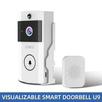 Solar Wireless Video Doorbell | WiFi Smart Door Camera with Intercom &amp; Peephole - SunTweet