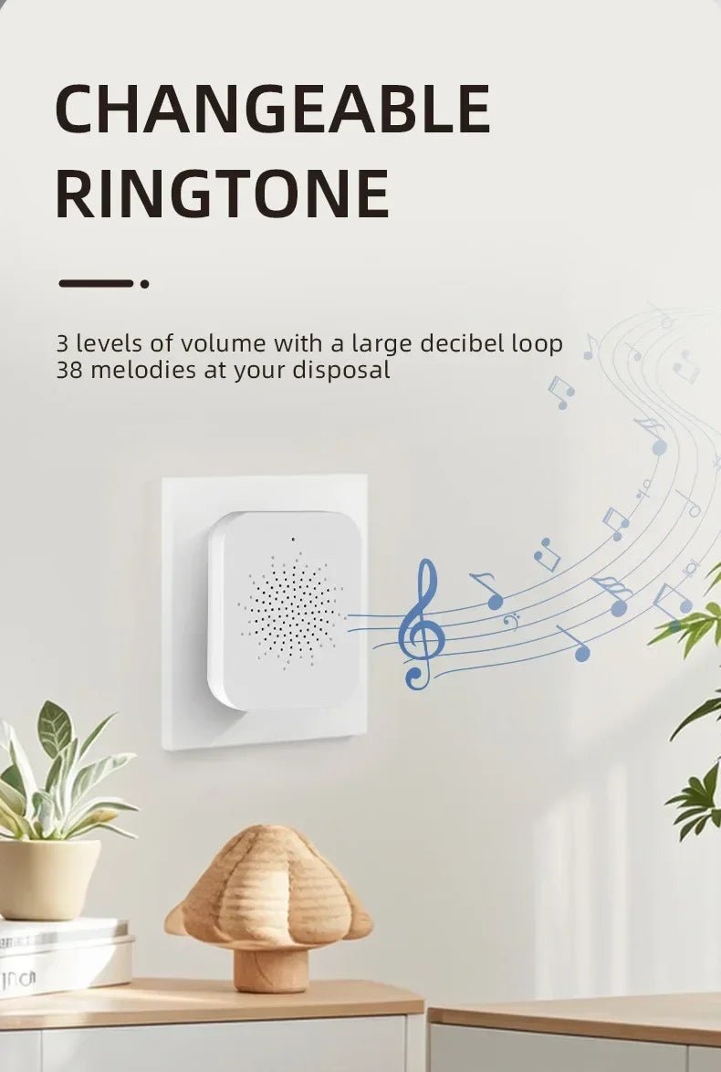 Solar Wireless Video Doorbell | WiFi Smart Door Camera with Intercom &amp; Peephole - SunTweet
