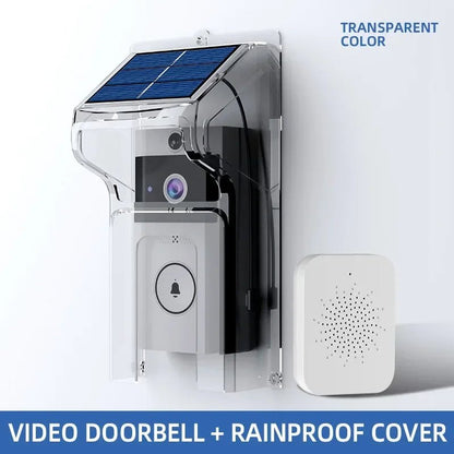 Solar Wireless Video Doorbell | WiFi Smart Door Camera with Intercom &amp; Peephole - SunTweet