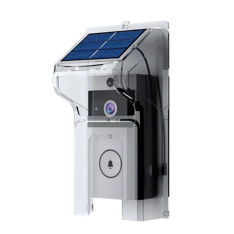 Solar Wireless Video Doorbell | WiFi Smart Door Camera with Intercom &amp; Peephole - SunTweet
