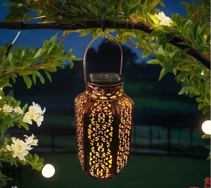 Solar Wrought Iron Projection Lantern - SunTweet