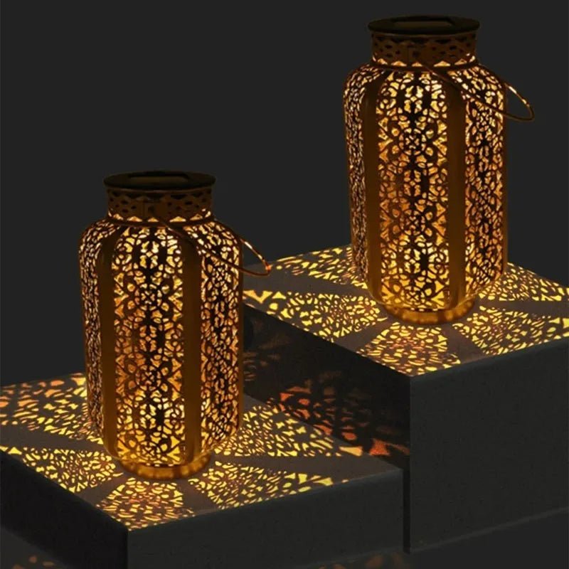 Solar Wrought Iron Projection Lantern - SunTweet