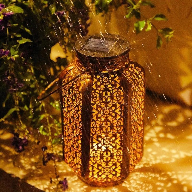 Solar Wrought Iron Projection Lantern - SunTweet