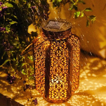 Solar Wrought Iron Projection Lantern - SunTweet