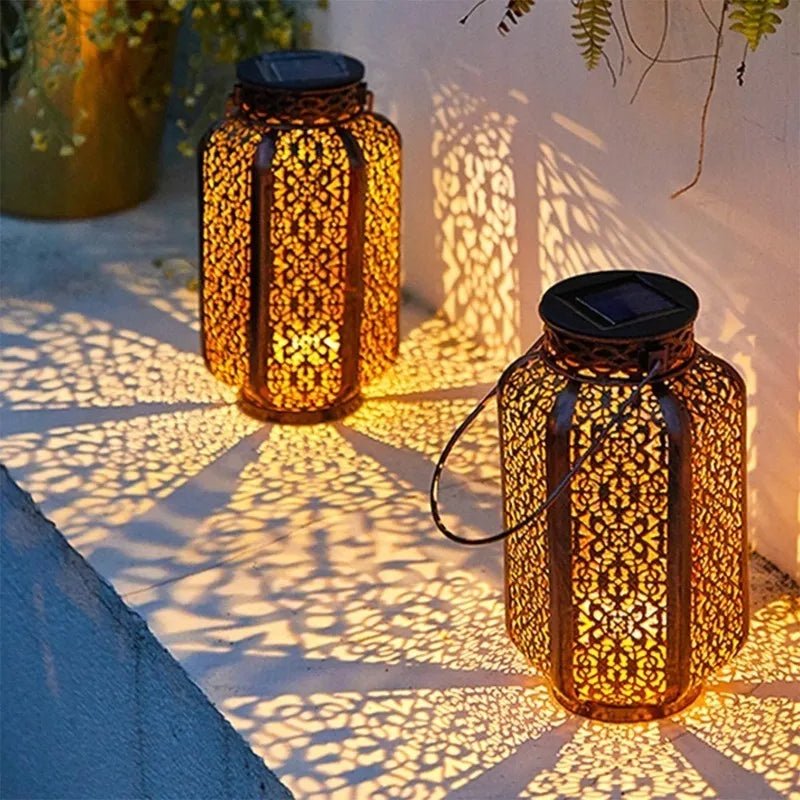 Solar Wrought Iron Projection Lantern - SunTweet