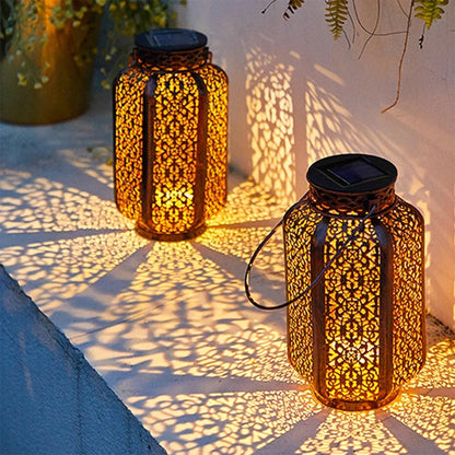 Solar Wrought Iron Projection Lantern - SunTweet