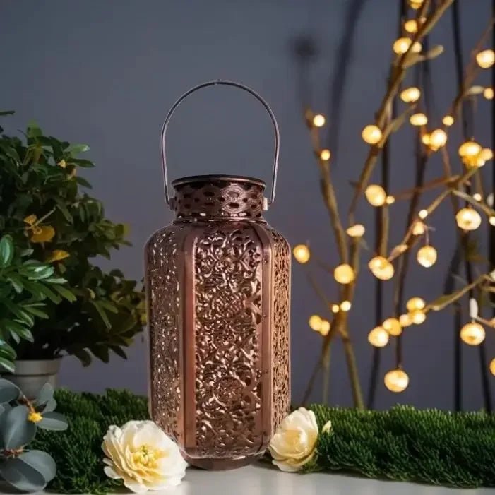 Solar Wrought Iron Projection Lantern - SunTweet
