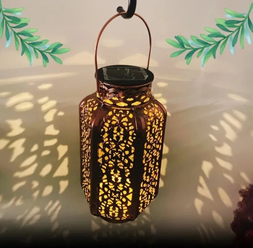 Solar Wrought Iron Projection Lantern - SunTweet