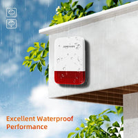 Staniot Wireless Strobe Siren 120dB | Solar Powered Indoor & Outdoor Alarm - SunTweet