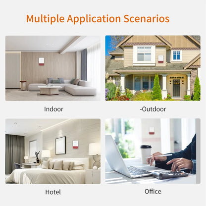 Staniot Wireless Strobe Siren 120dB | Solar Powered Indoor &amp; Outdoor Alarm - SunTweet