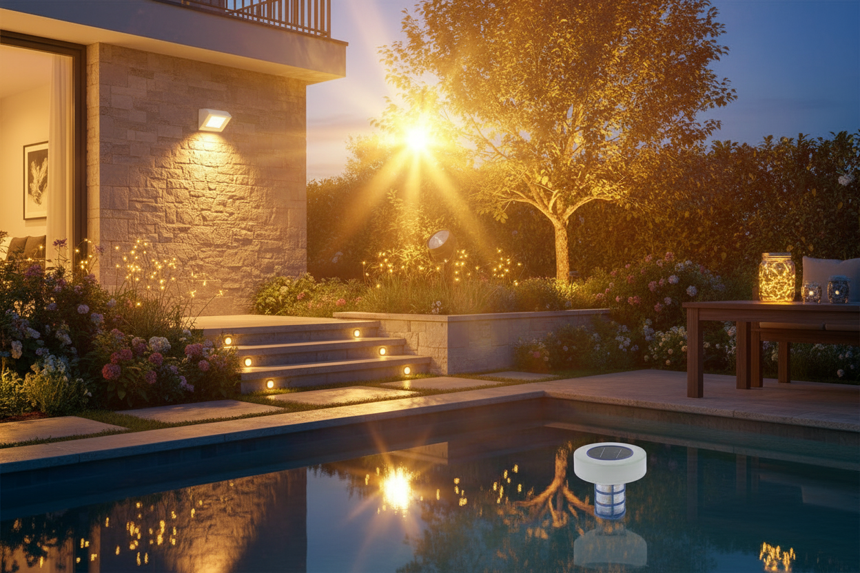 SunTweet Social Sharing Banner — Blue Sky &amp; Water