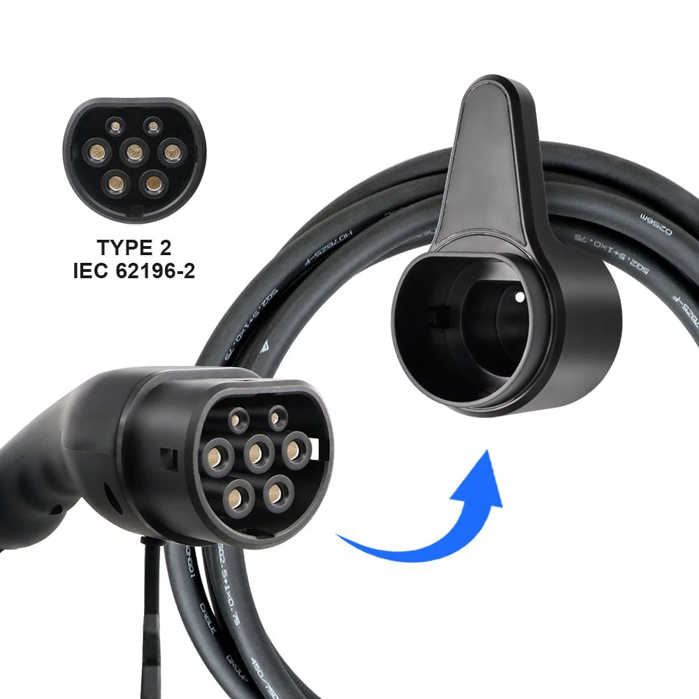 Type 2 EV Charging Plug Holder &amp; Cable Hook - SunTweet