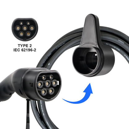Type 2 EV Charging Plug Holder &amp; Cable Hook - SunTweet