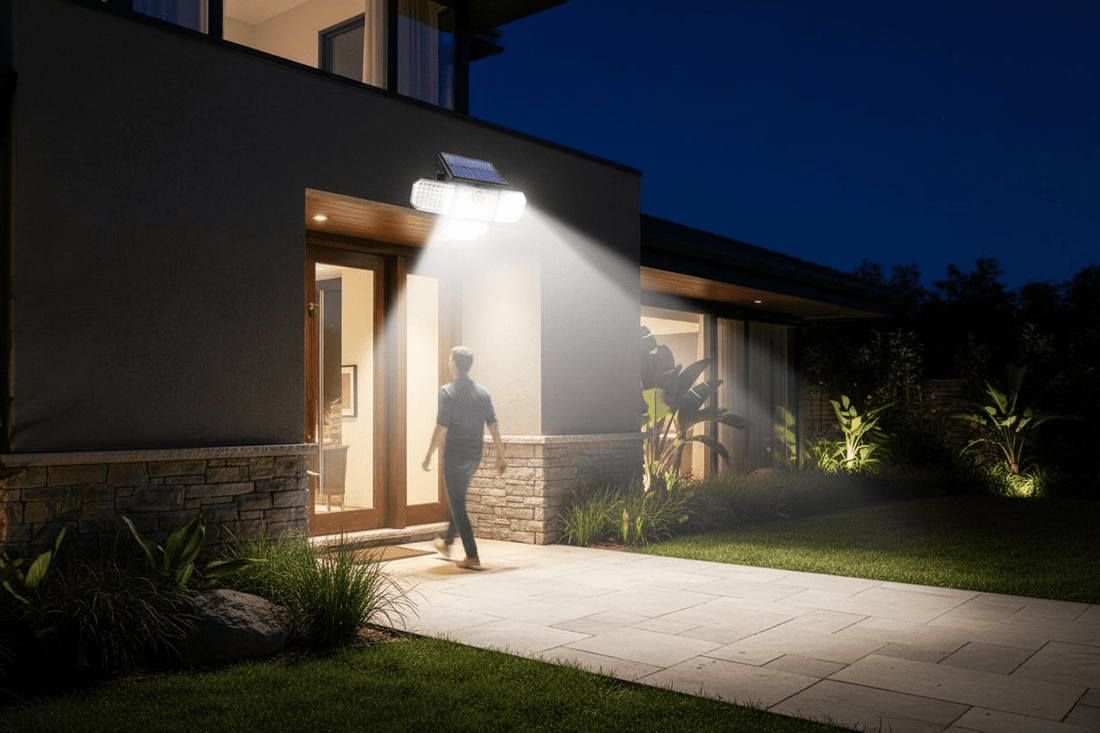 Wall Lamp: Adjustable Heads, Security, and 3 Working Modes - SunTweet