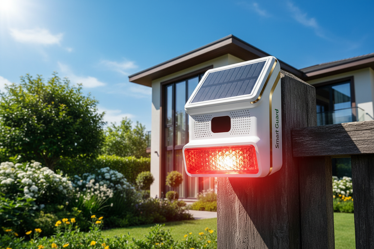 Wireless Solar Sound Light Flash Horn Alarm - SunTweet