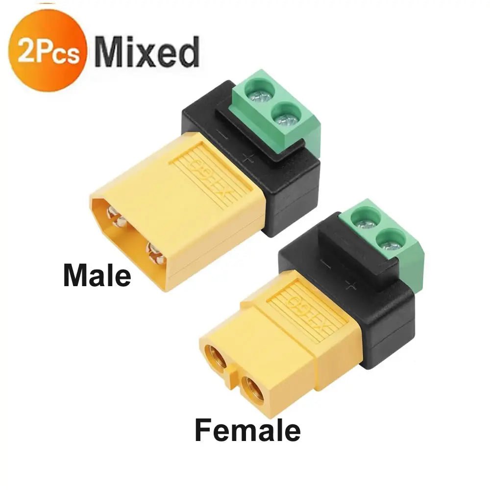 XT60 2-Pin Solderless Power Connector Adapter - SunTweet